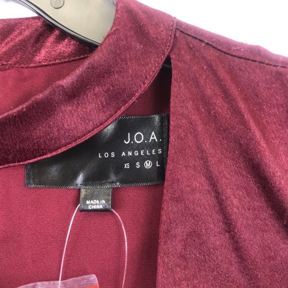 J.O.A Los Angeles Wine Asymmetrical Halter Dress - Picture 6 of 7